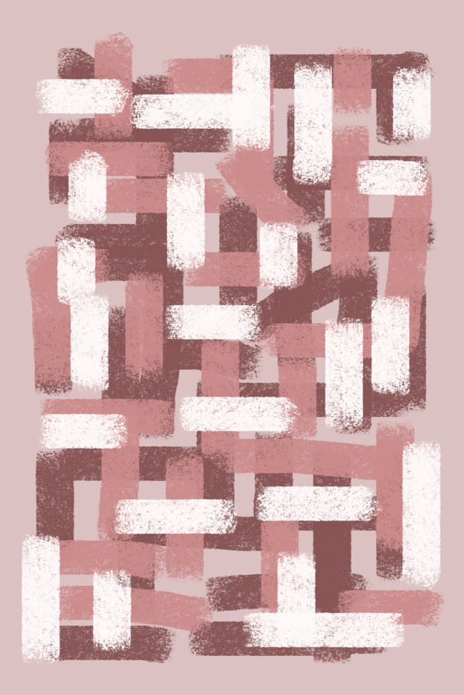 Blush Grid by THE MIUUS STUDIO — canvas wall art