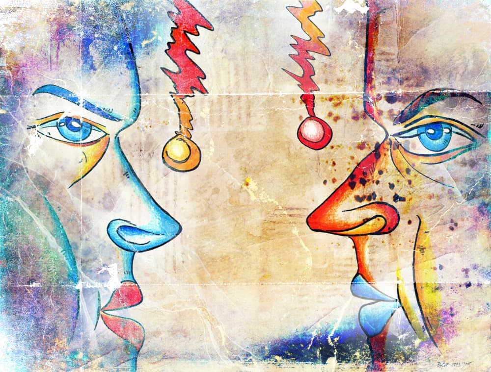 Abstract Conversation by Rafal Kulik — canvas wall art