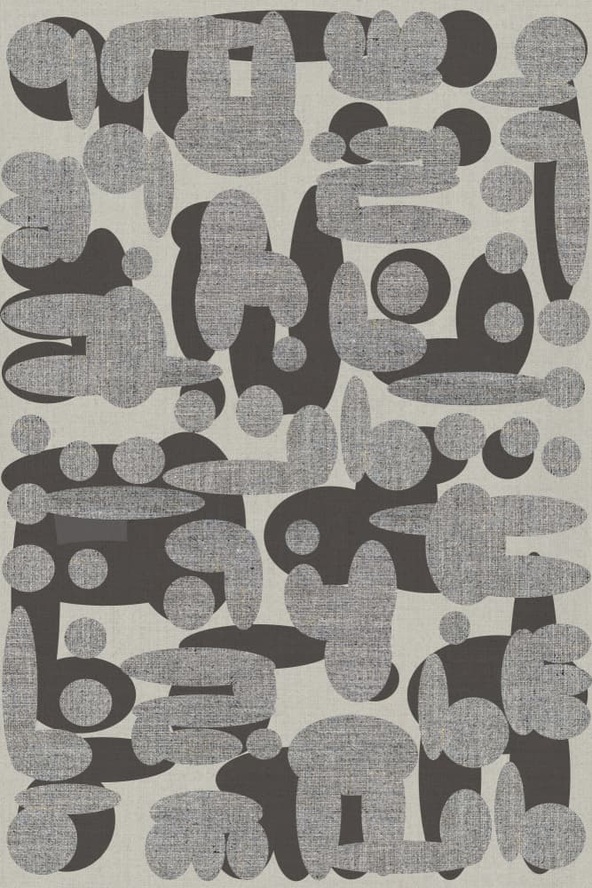 Textured Abstract Shapes by casa cartissi — canvas wall art