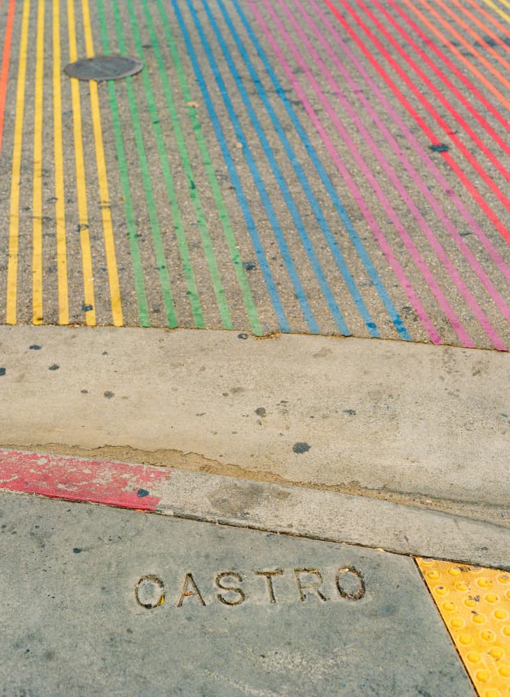 Rainbow Castro Street by Bethany Young — canvas wall art
