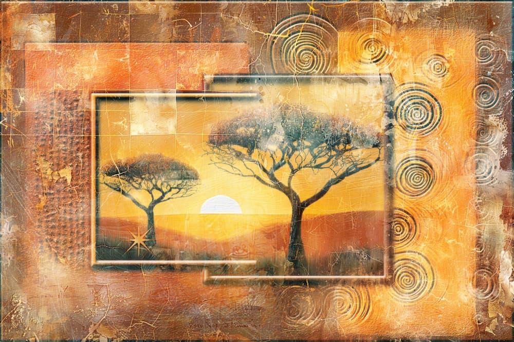Tranquil Savanna Sunset by Rafal Kulik — canvas wall art