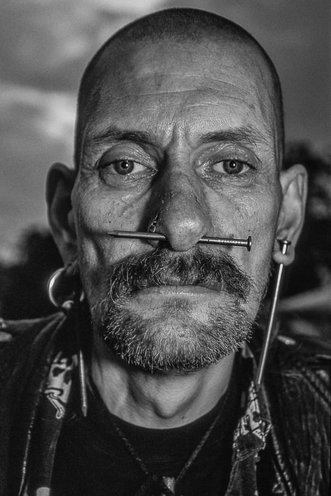 Pierced Man Portrait by Carlos_Grury_Santos — canvas wall art