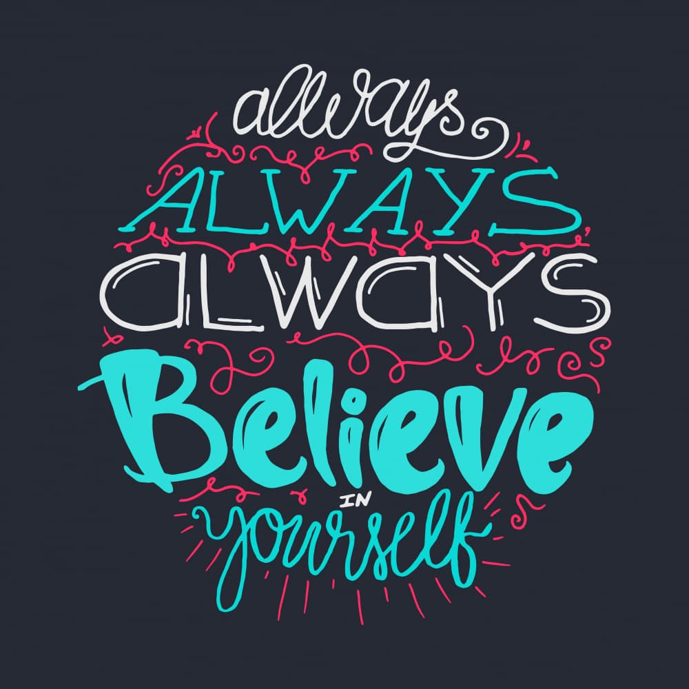 Always Believe Yourself by Marika Barsrsind — canvas wall art