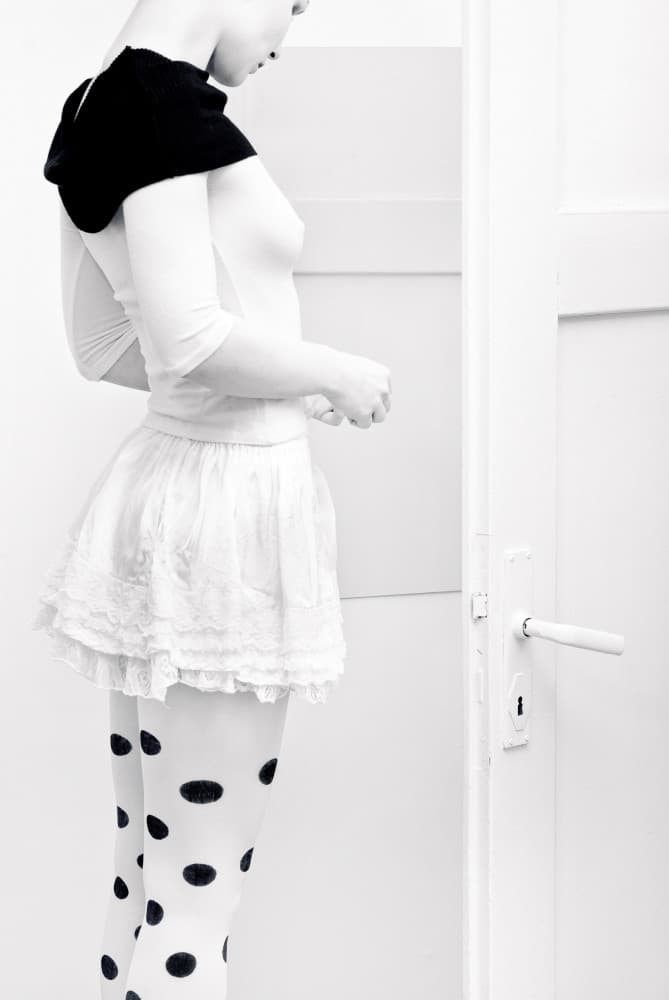 Monochrome Polka Style by Adam Wasilewski — canvas wall art
