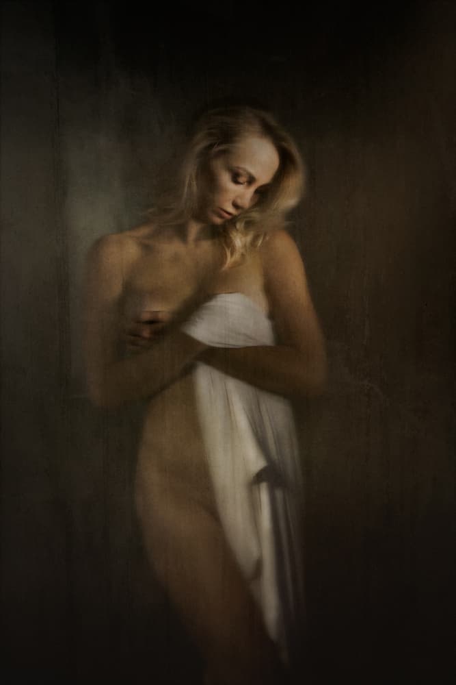 Serene Draped Beauty by Thanakorn Chai Telan — canvas wall art