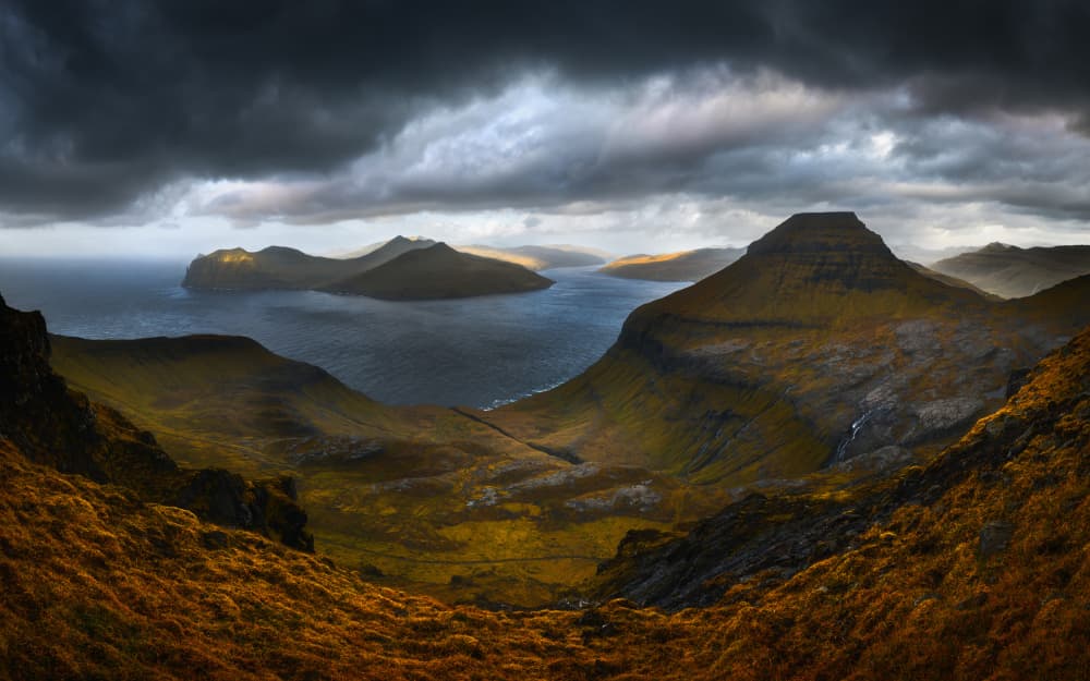 Dramatic Island Seascape by Tomasz Rojek — canvas wall art