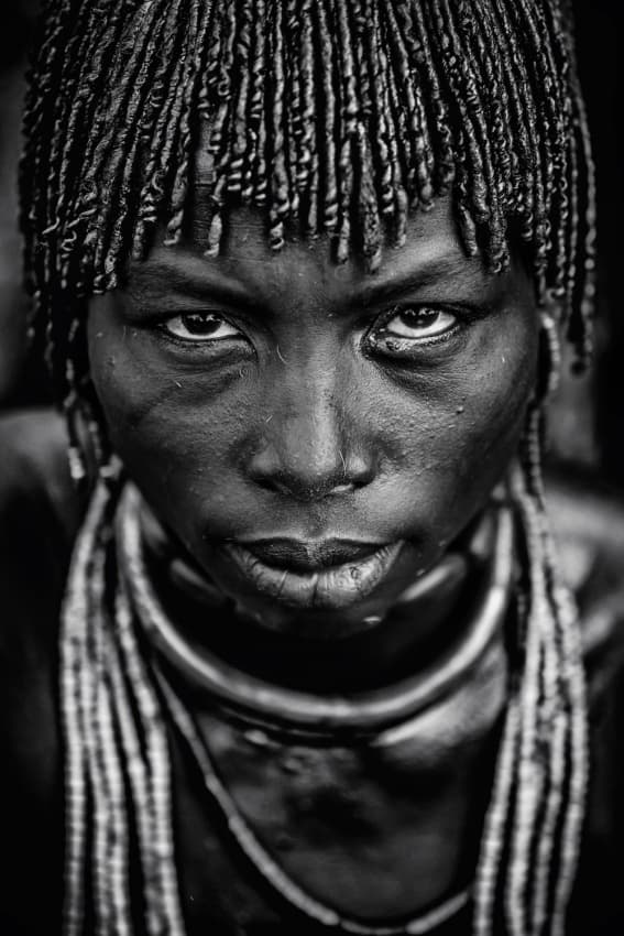 Intense Tribal Gaze by Vedran Vidak — canvas wall art