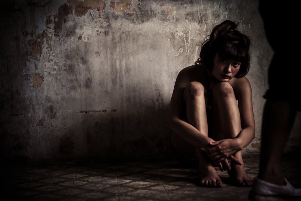 Distressed Woman Dark Room by Thanakorn Chai Telan — canvas wall art