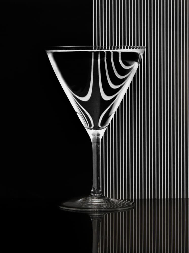 Martini Glass Optical Illusion by Friedhelm Hardekopf — canvas wall art