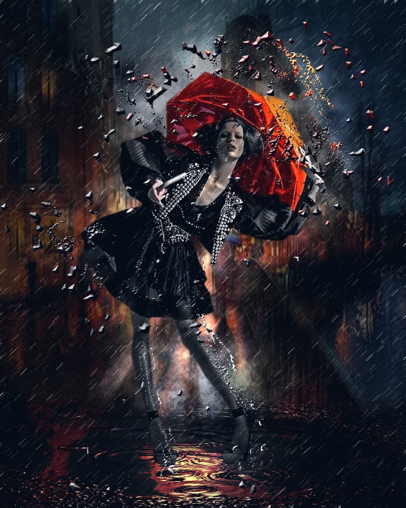 Rain by Natalia Simongulashvili ( NATALIORION ) — canvas wall art