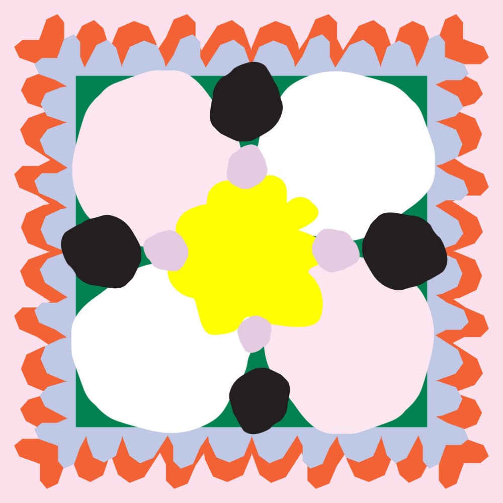 Colorful Abstract Bloom by Emma Make — canvas wall art