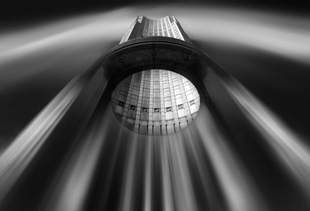 Upward Urban Flow by Hans-Wolfgang Hawerkamp — canvas wall art