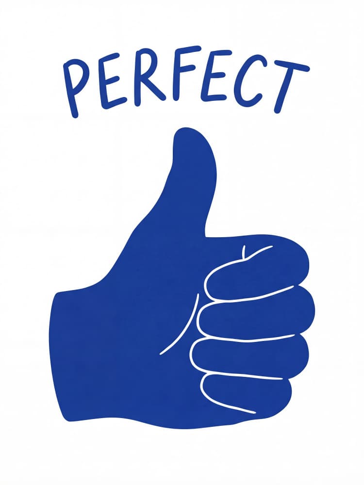 Perfect Thumbs Up by Andreas Magnusson — canvas wall art