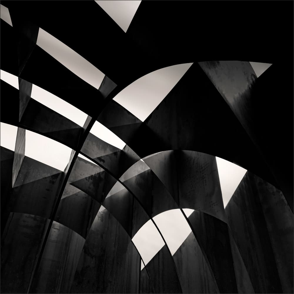 Geometric Architectural Curves by Gilbert Claes — canvas wall art