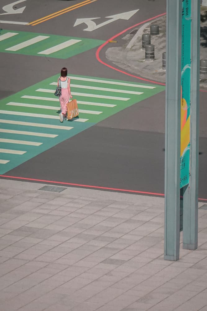 Woman's Urban Journey by Yi-Tang Wang — canvas wall art