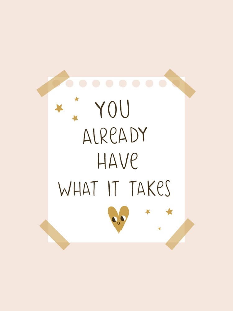 Motivational Quote Heart by Aislinn Simmonds — canvas wall art