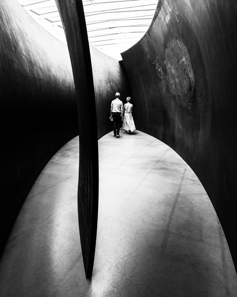 Couple in Modern Museum by Sofie Steenhoudt — canvas wall art