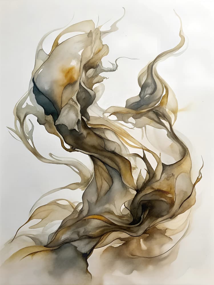 Ethereal Earth Flow by Miguel Bruzual — canvas wall art