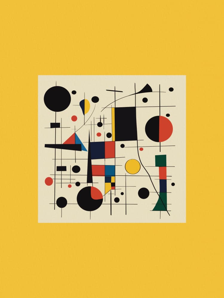 Colorful Geometric Shapes by Little Dean — canvas wall art
