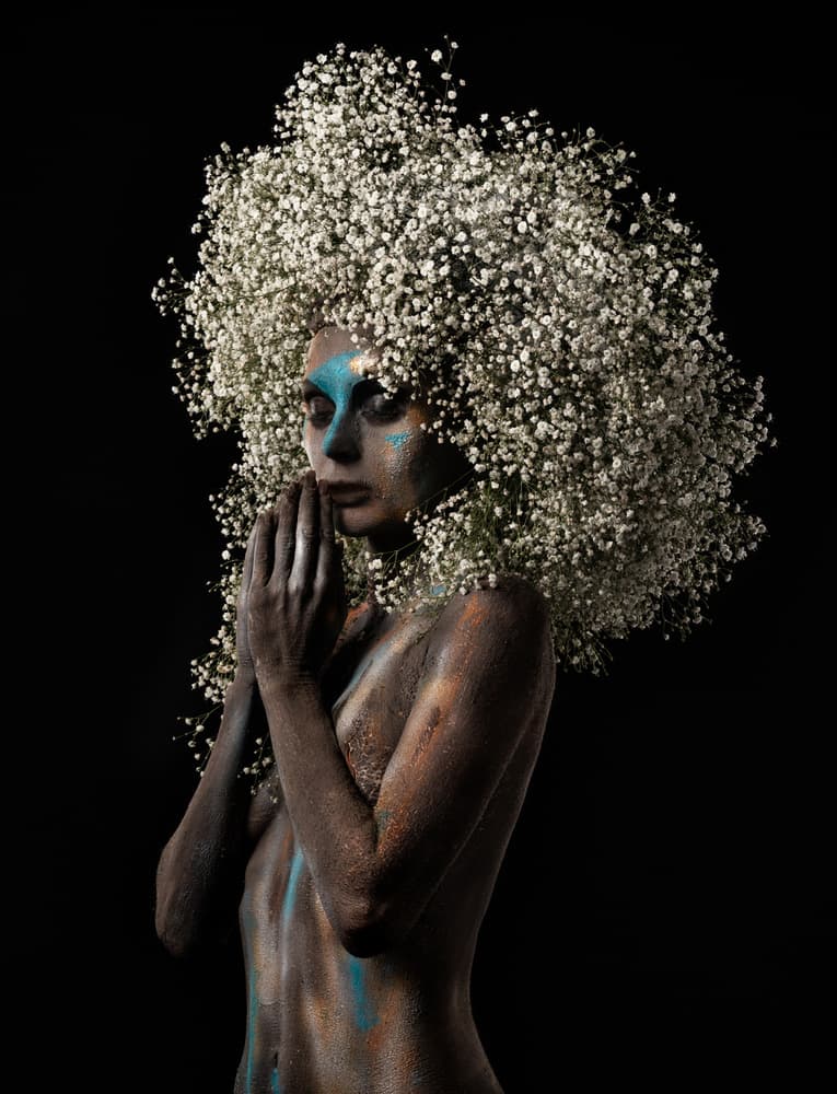 Ethereal Floral Woman by Alfredo Sanchez — canvas wall art