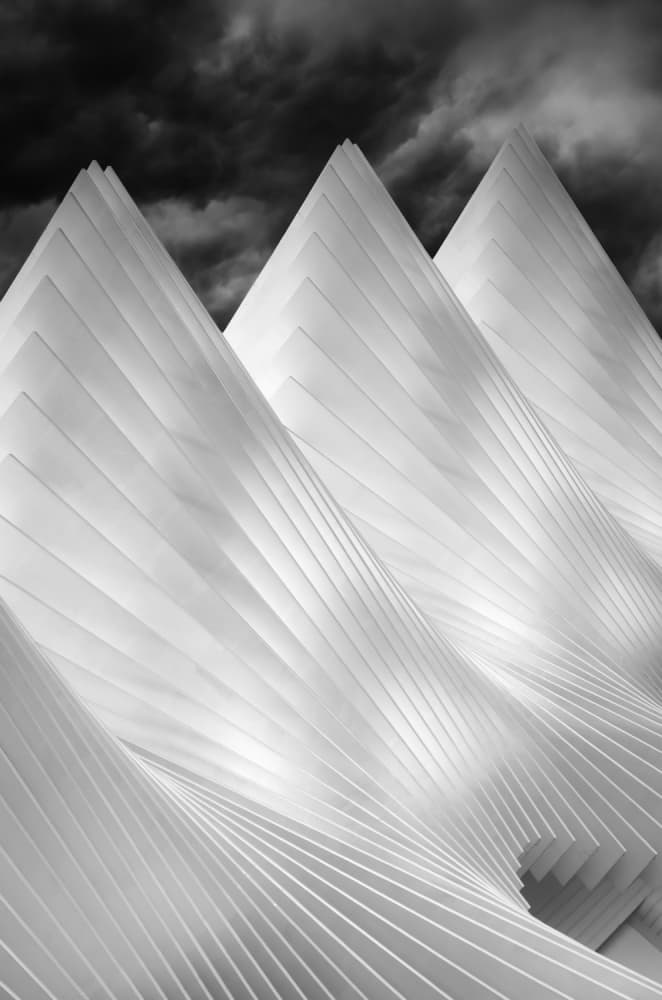 Dramatic Peaks Dark Sky by Michiel Hageman — canvas wall art