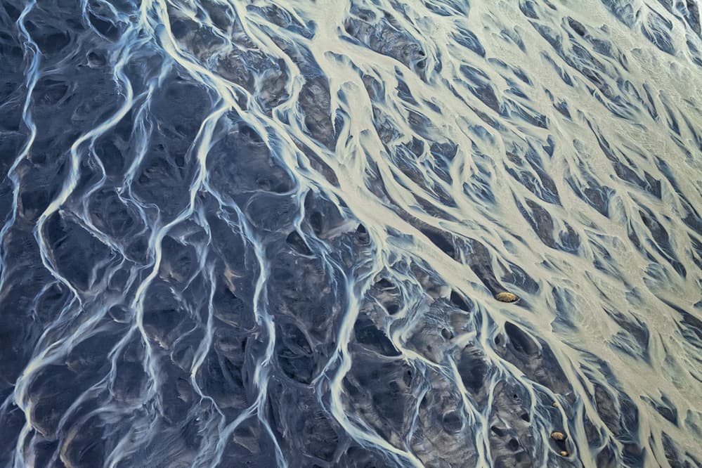 Braided River Landscape by Peter Svoboda MQEP — canvas wall art