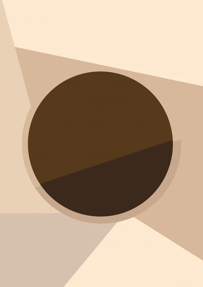 Modern Geometric Circle by Frankie Kerr-Dineen — canvas wall art