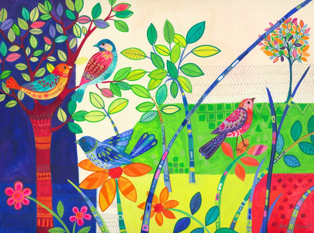 Vibrant Garden Song by Isabelle Brent — canvas wall art