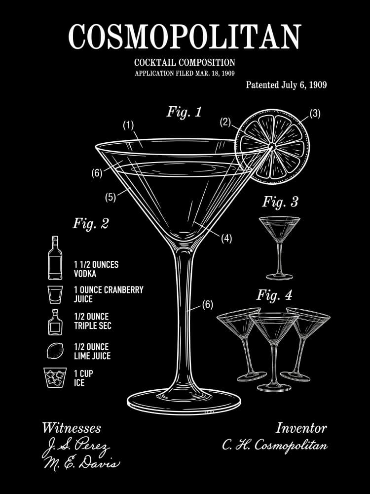 Vintage Cosmopolitan Patent