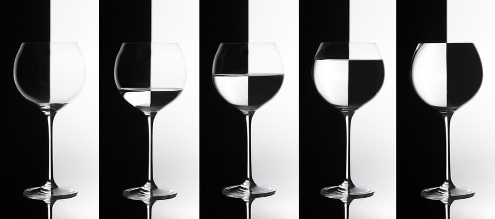 Half Full Half Empty by Doris Reindl — canvas wall art