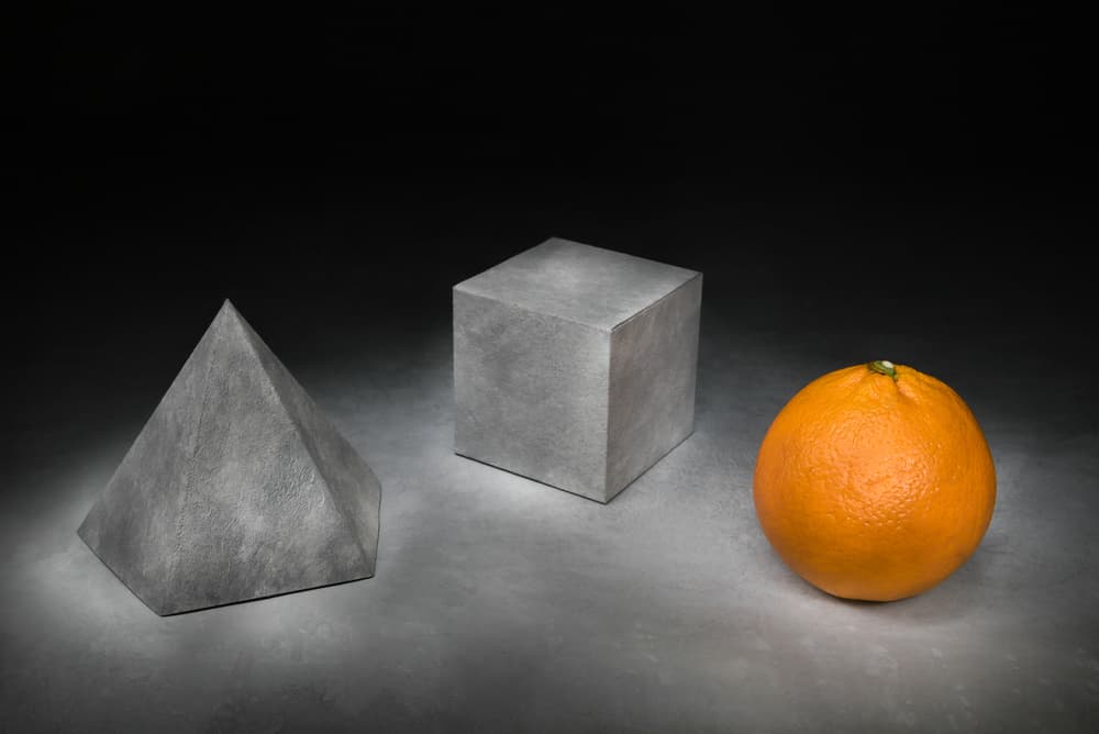 Geometric Shapes Orange by Christophe Verot — canvas wall art