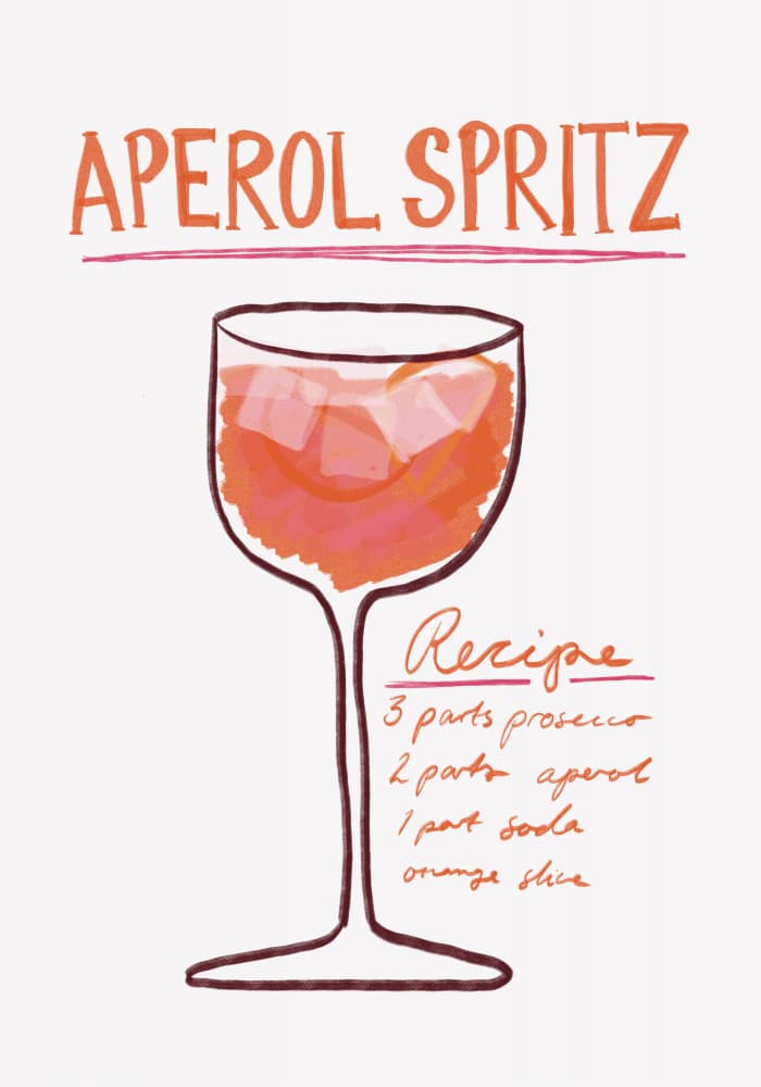Aperol Spritz by Athene Fritsch — canvas wall art