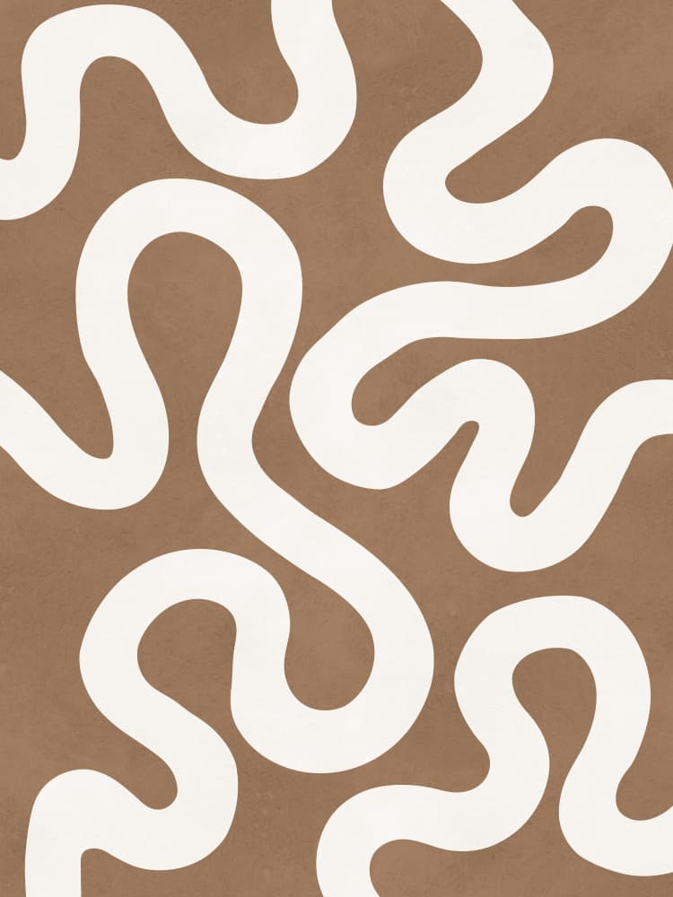 Wavy Organic Lines by Vitor Costa — canvas wall art