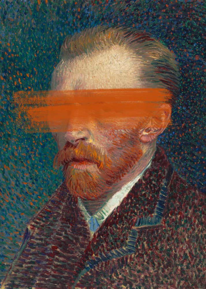Bold Orange Portrait by The Art Concept — canvas wall art