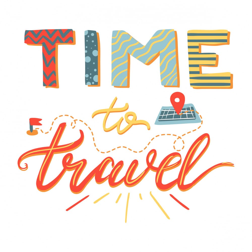 Time To Travel Quote by Marika Barsrsind — canvas wall art