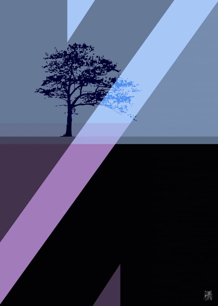 Modern Abstract Tree by Osvaldo Russo — canvas wall art
