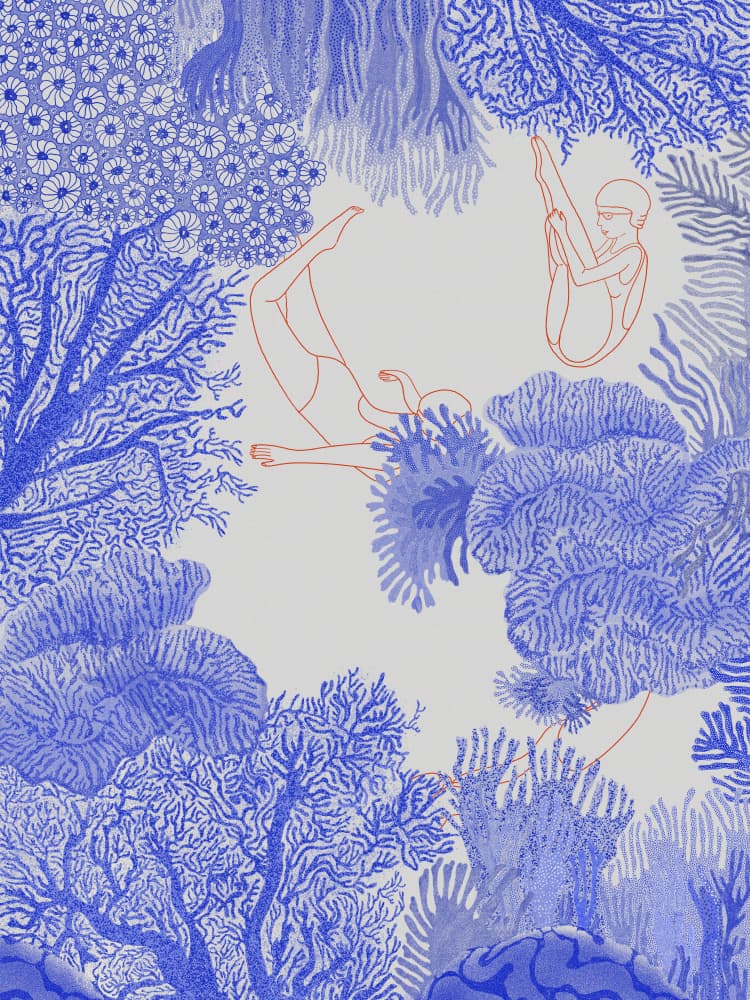 Underwater by Jota de jai — canvas wall art