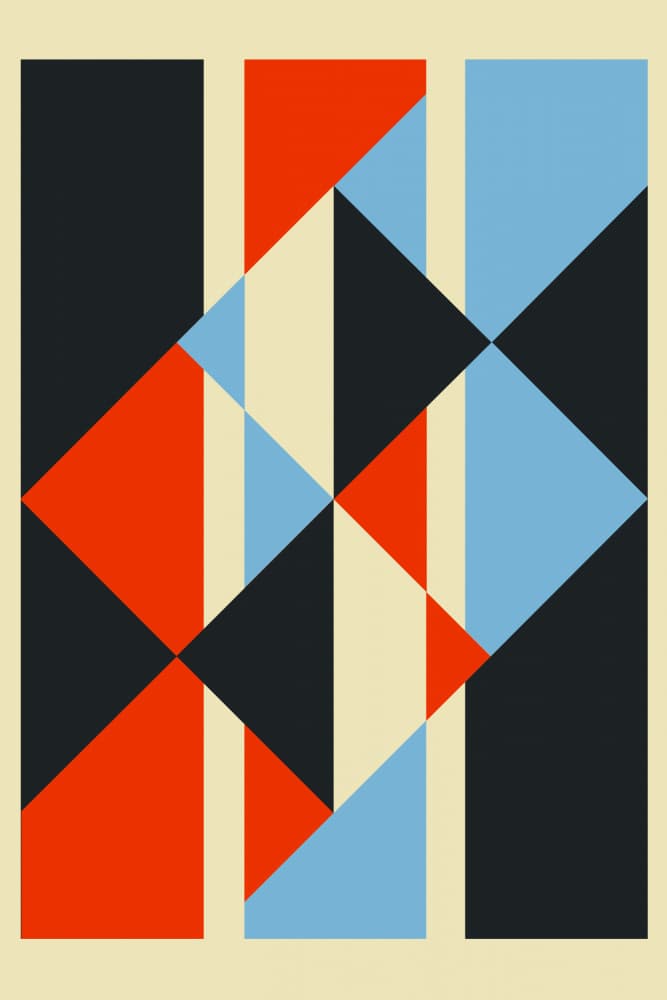Dynamic Color Geometry by jay stanley — canvas wall art