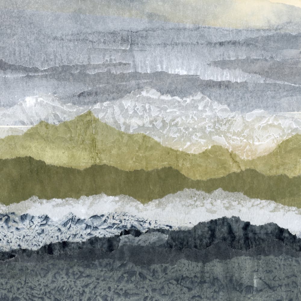 Muted Mountain Horizon by Lara Eckerman — canvas wall art