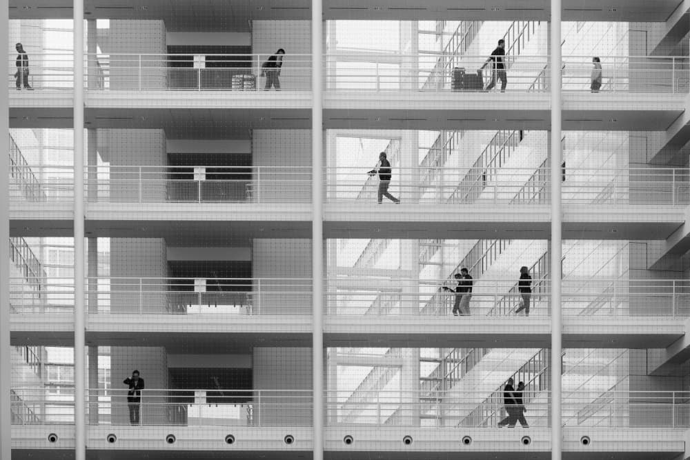 Architectural Daily Life by Marion Keijzer — canvas wall art