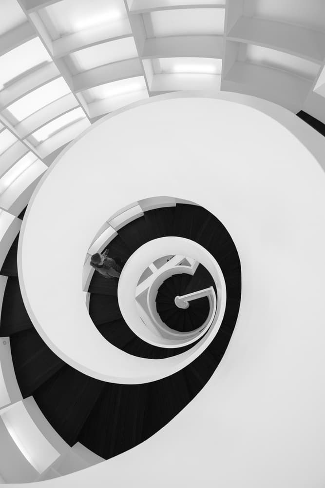 Spiral Staircase Geometry by João Castro — canvas wall art