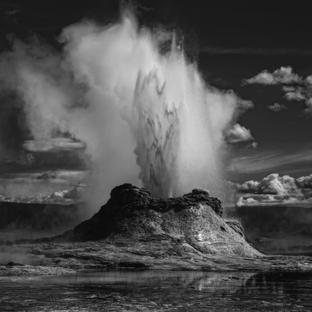 Powerful Geyser Eruption by Yvette Depaepe — canvas wall art