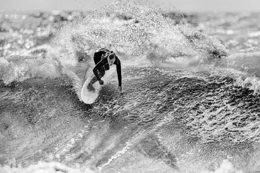 Powerful Surf Action by Massimo Mei — canvas wall art