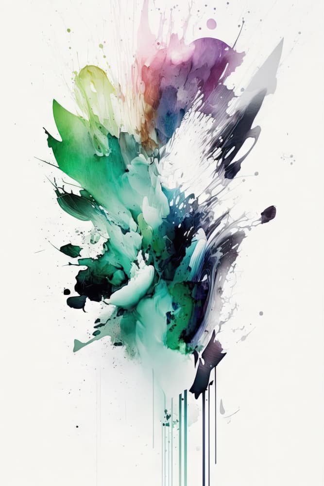Dynamic Color Burst by Mauro — canvas wall art