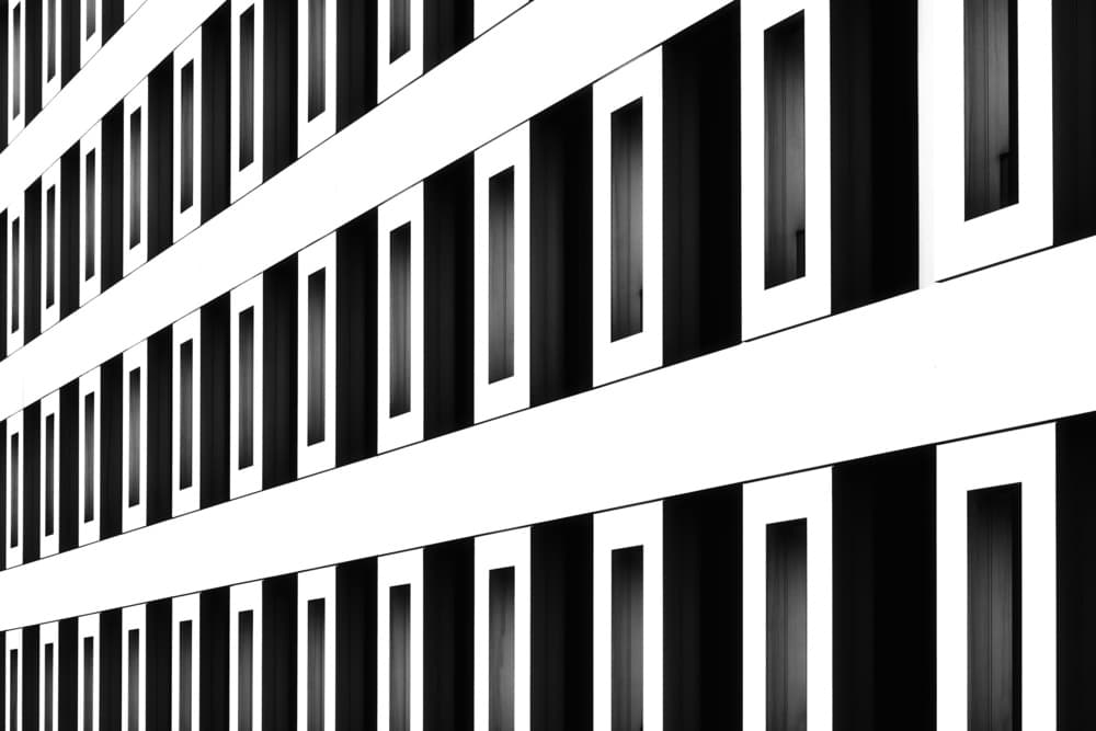 Geometric Building Pattern by Hans-Wolfgang Hawerkamp — canvas wall art