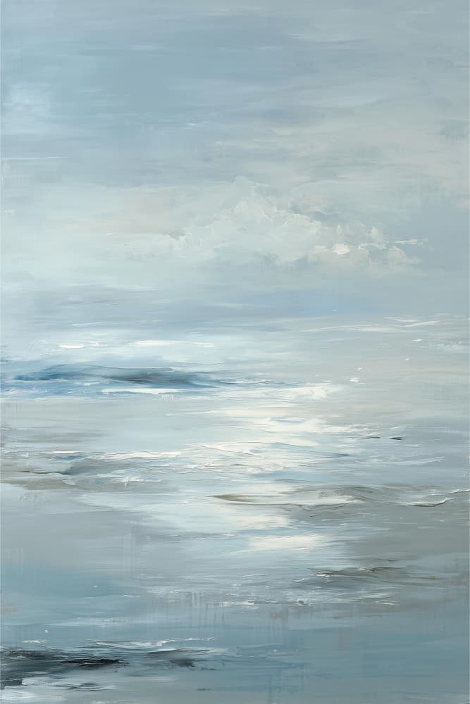 Serene Abstract Seascape by Sally Ann Moss — canvas wall art
