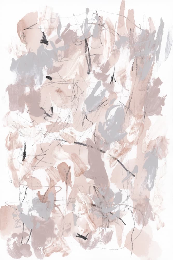 Muted Brushstroke Abstract by cartissi — canvas wall art