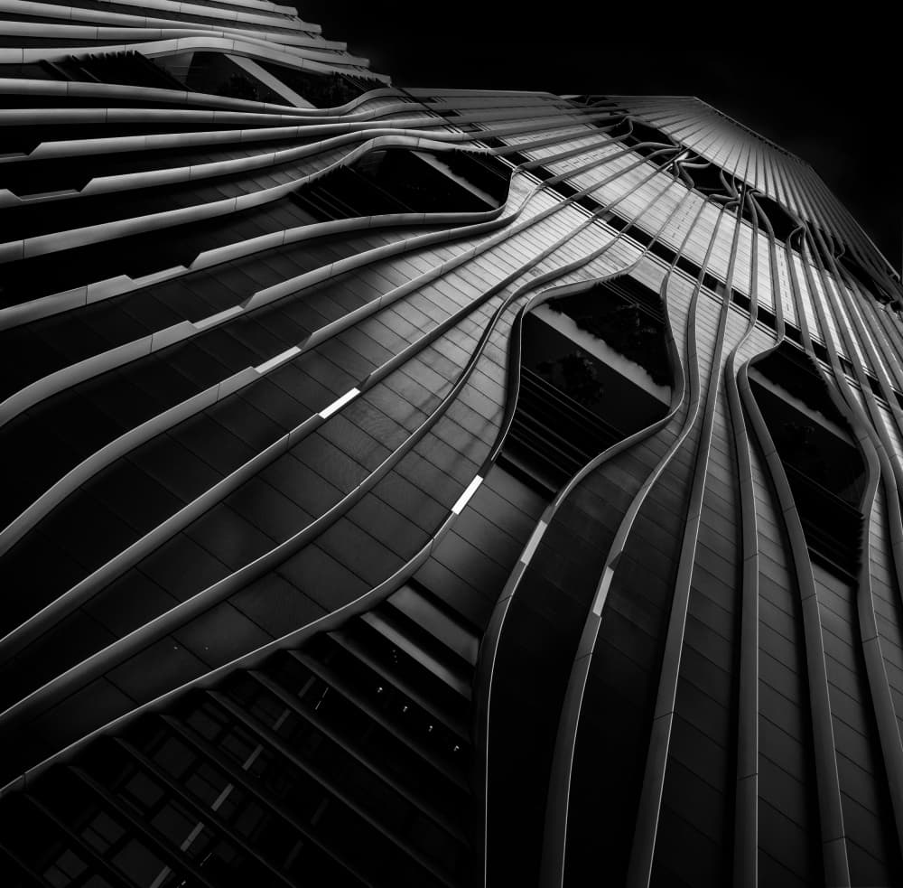 Modern Architectural Curves by Joseph Ng — canvas wall art