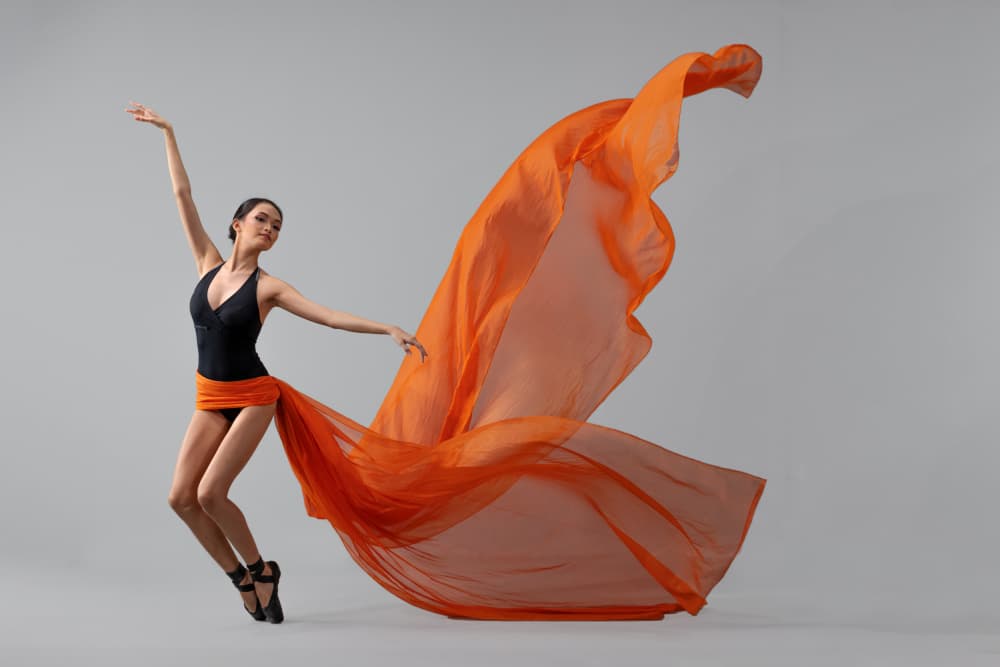 Dynamic Orange Dance by Lisdiyanto Suhardjo — canvas wall art