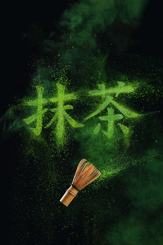 Matcha Zen Calligraphy by Dina Belenko — canvas wall art